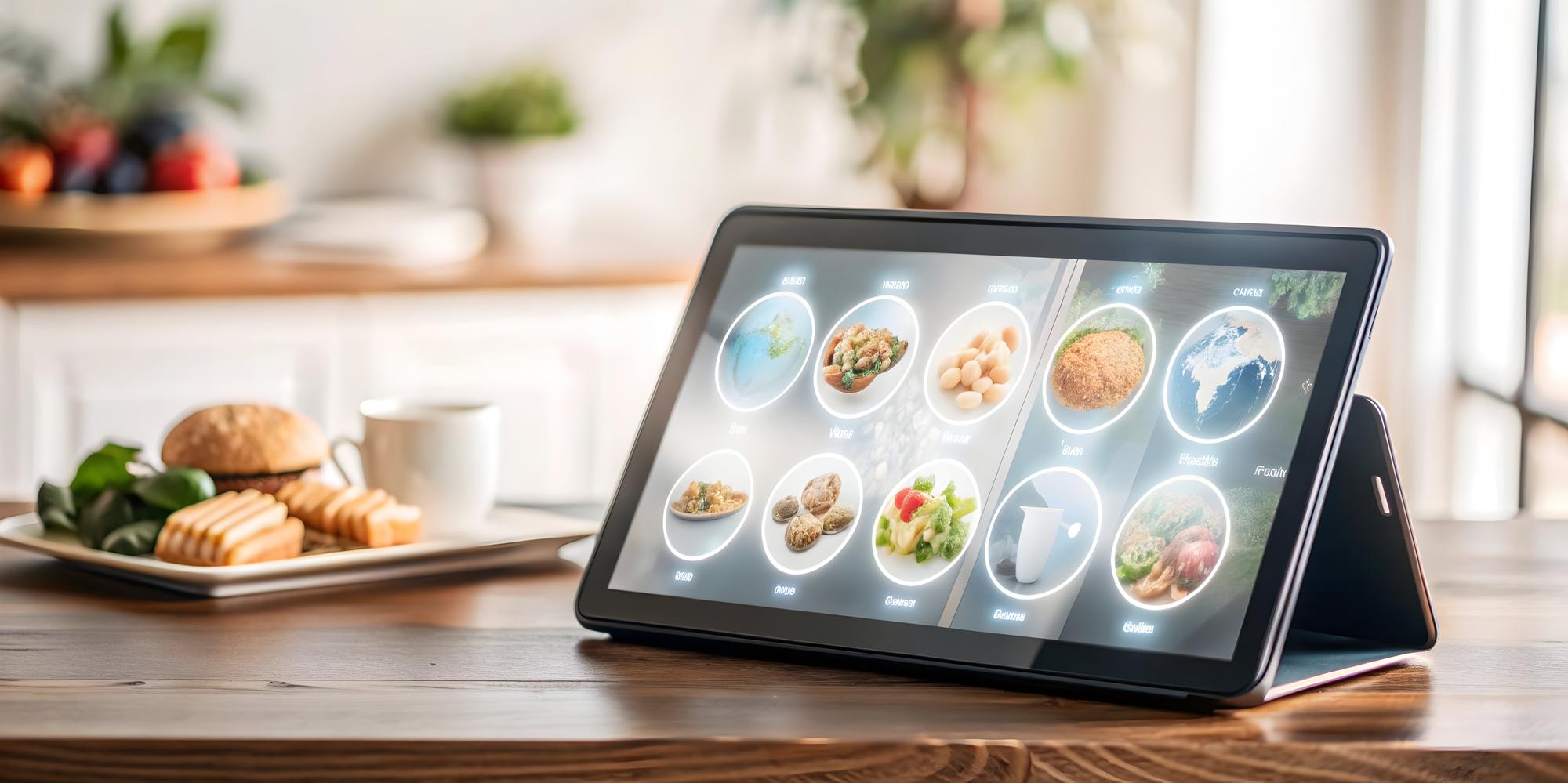 Compact visual of course modules on tablet
